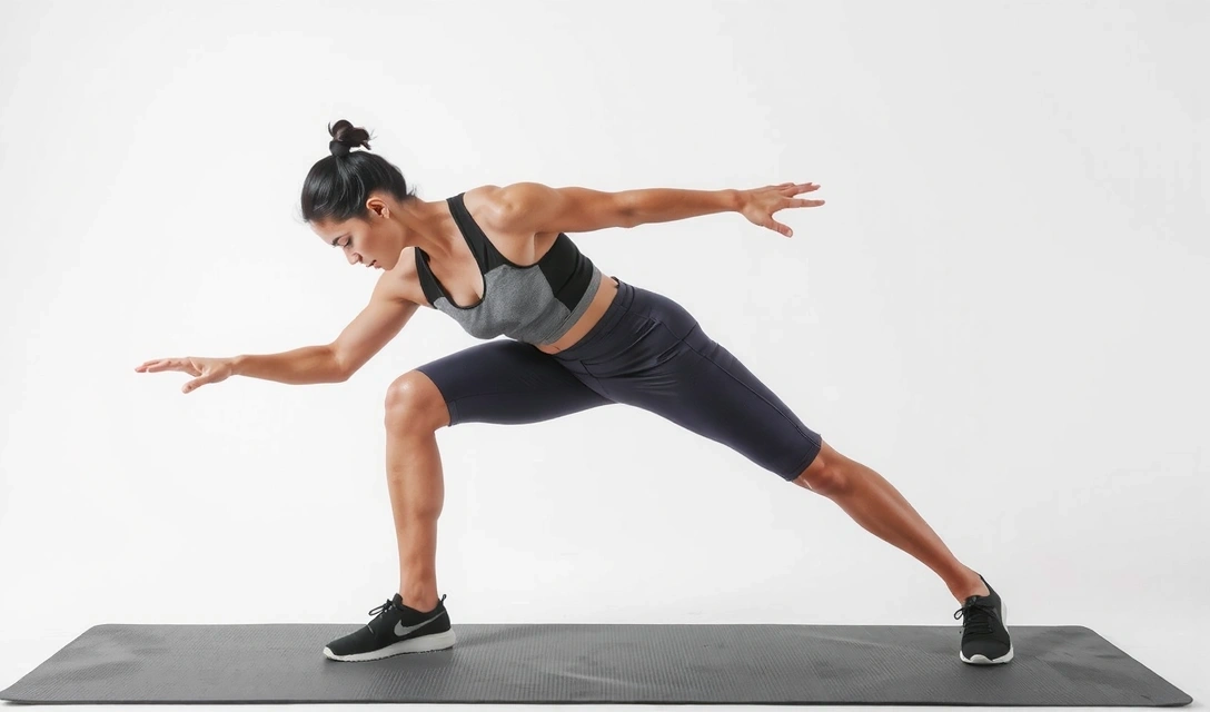 Athlete stretching, demonstrating mobility and flexibility training